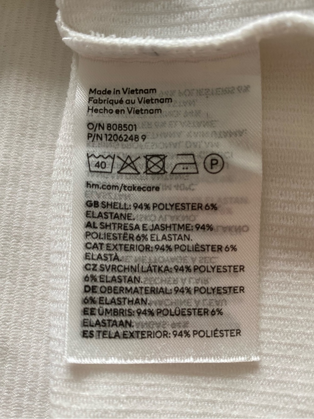 H&M White Ribbed Tank Top - Picture 7 of 7